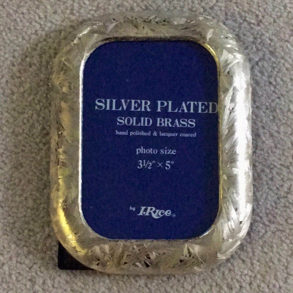 Solid Brass Silver Picture Frame | Vintage. NWT